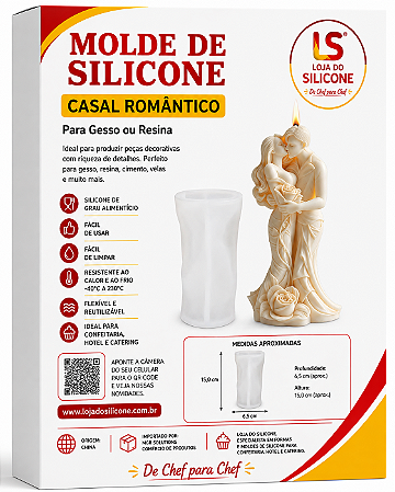 MOLDE DE SILICONE PARA VELAS CASAL