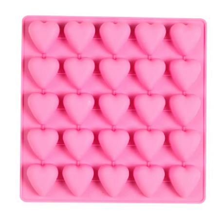 FORMA DE SILICONE CORAÇÃO PARA SABONETE 20 CVDS