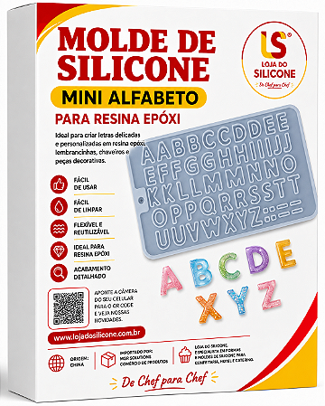 MOLDE DE SILICONE ALFABETO