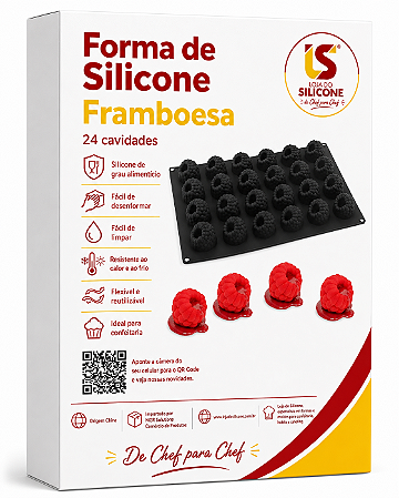 FORMA DE SILICONE FRAMBOESA 24 CAVIDADES