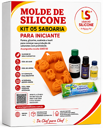 KIT 05 SABOARIA PARA INICANTE FORMA GLICERINA ESSENCIA E LAURIL