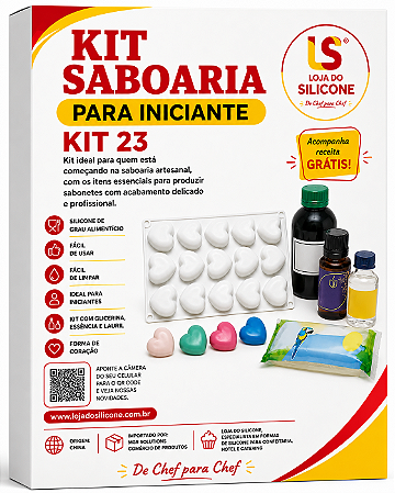 KIT 23 SABOARIA PARA INICANTE FORMA GLICERINA ESSENCIA E LAURIL