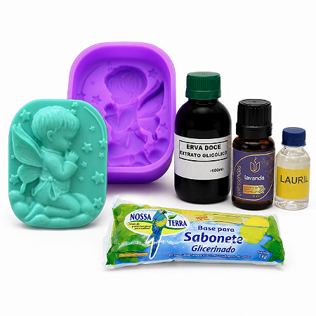 KIT 25 SABOARIA PARA INICANTE FORMA GLICERINA ESSENCIA E LAURIL