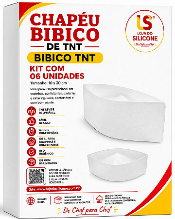 CHAPÉU BIBICO TNT KIT COM 6 UNIDADES