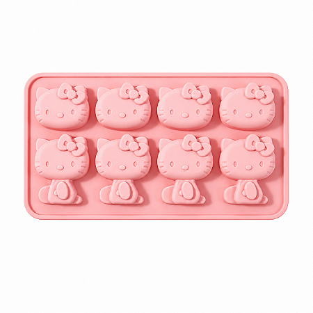 FORMA DE SILICONE HELLO KITTY DIVERTIDA PRATICA E VERSATIL