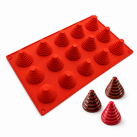 FORMA DE SILICONE CONE 15 CAVIDADES