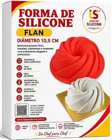 FORMA DE SILICONE PARA FLAN E SOBREMESAS