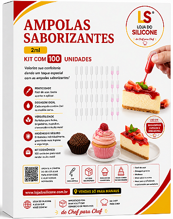 AMPOLAS SABORIZANTES 2ml 100 UNIDADES