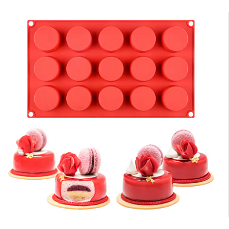 FORMA DE SILICONE CILÍNDRICA PARA MONO PORÇÕES