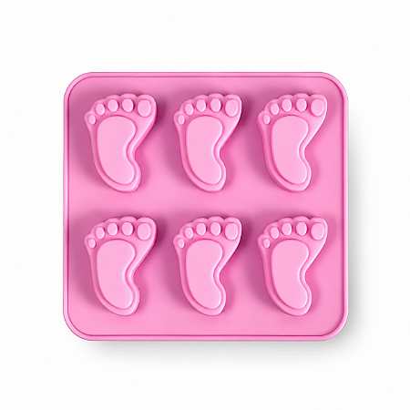 MOLDE DE SILICONE PEZINHO PARA PASTA AMERICANA