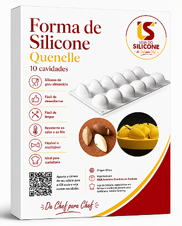 MOLDE DE SILICONE QUENELLE