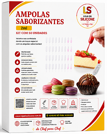 AMPOLAS SABORIZANTES 2ml 50 UNIDADES