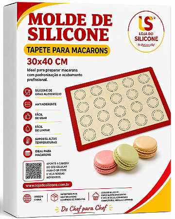 TAPETE ANTIADERENTE DE SILICONE PARA CONFEITARIA