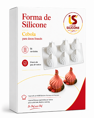 MOLDE DE SILICONE PARA DOCES E SOBREMESA FRANCÊSA