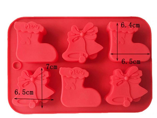 MOLDE DE SILICONE NATAL MODELO  SINO E BOTA