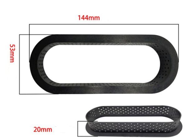 ARO DE SILICONE OVAL ESTILO FRANCÊS 01 UNIDADE