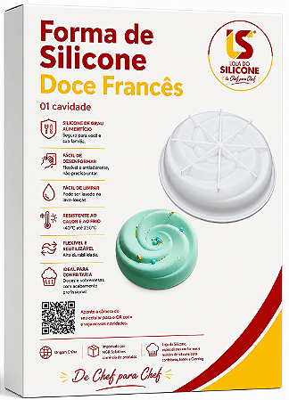 FORMA DE SILICONE ANTIADERENTE PARA SOBREMESAS E DOCES