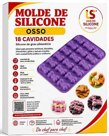 MOLDE DE SILICONE OSSO