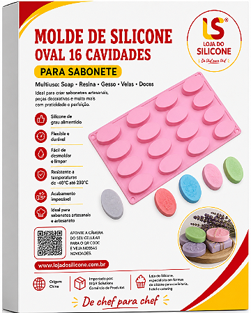 MOLDE DE SILICONE PARA DOCES SOBREMESAS E SABONETE