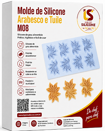 MOLDE DE SILICONE PARA ARABESCO LEQUE II