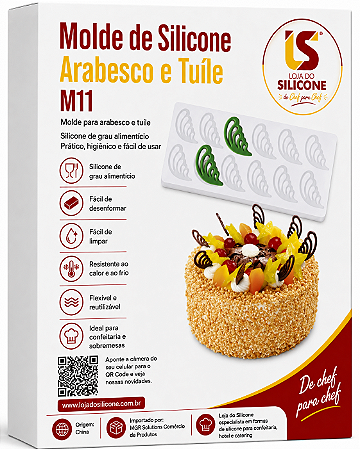 MOLDE DE SILICONE ARABESCO CHOCOLATE TOP