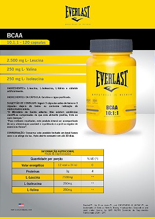 E-Force Everlast, combo de Whey Protein e BCAA para manutenção muscular - E -Force