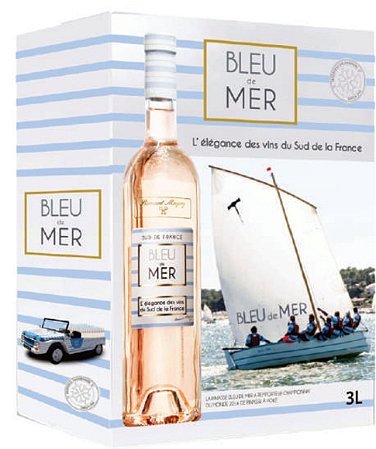 Vinho Bleu de Mer  Rosé - 3000ml -  Origem França