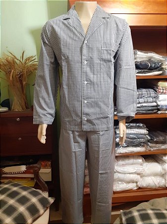 Pijama Masculino Longo em Algodão