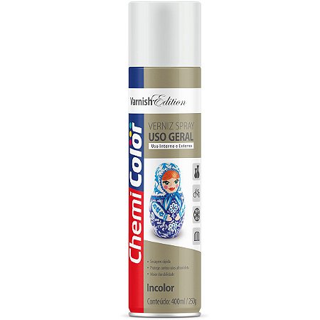 Tinta Spray Chemicolor Uso Geral Verniz 400ml 117