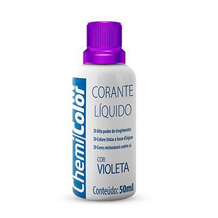 Corante Liquido Chemicolor 50ml Violeta com 12 Unidades