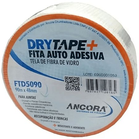 Fita Veda Trinca Ancora Auto Adesiva 90m x 48mm