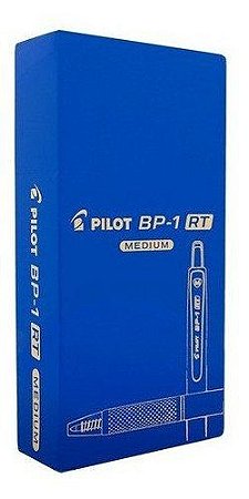 Caneta Pilot BP1 RT 1.0mm Azul Caixa com 12 Unidades