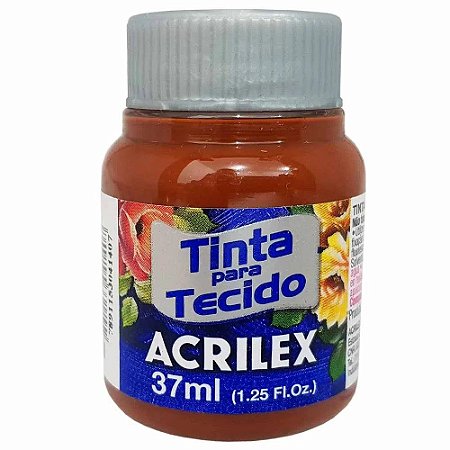 Tinta para Tecido Acrilex 37ml Marrom 531 com 12 unidades