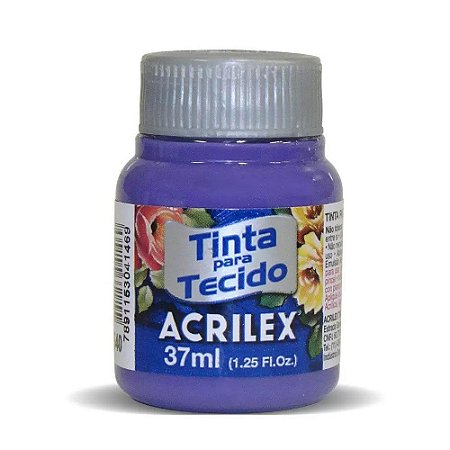 Tinta para Tecido Acrilex 37ml Violeta 516 com 12 unidades