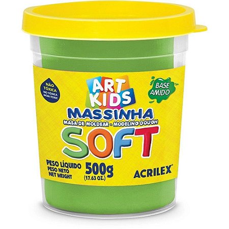 Massa de Modelar Soft Acrilex 500g Verde 101