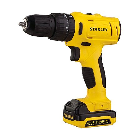 Parafusadeira e Furadeira de Impacto a Bateria Stanley 3/8 12V Bivolt SCH121S2K-BR