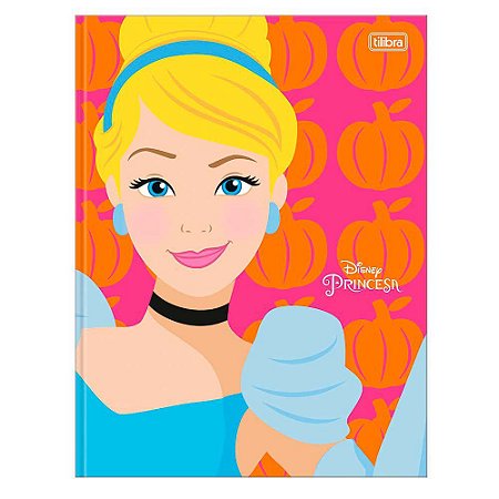 Caderno Capa Dura Tilibra Princesas Disney 1/4 80 Folhas 5 Unidades