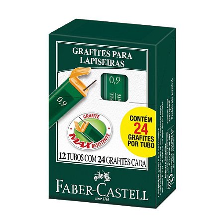 Grafite Escolar FaberCastell 2B 0.9mm Caixa com 12 Unidades