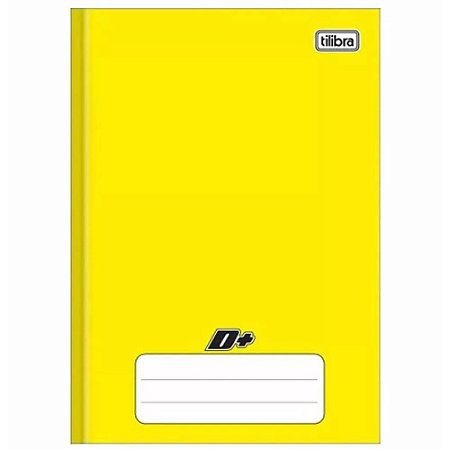 Caderno Capa Dura Tilibra D+ Amarelo 48 Folhas 10 Unidades