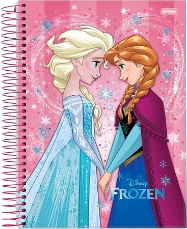 Caderno Frozen Jandaia 1x1 96 Folhas 04 Unidades