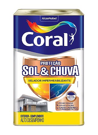 Selador Impermeabilizante Coral Proteção Sol e Chuva Lata 18L