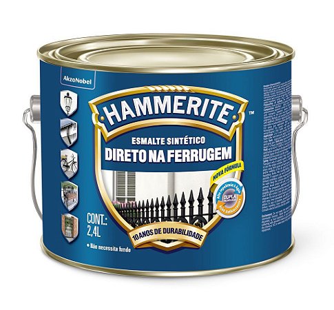 Esmalte Sintético Hammerite Direto na Ferrugem Azul 2,4L