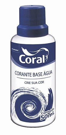 Corante Base Água Coral Amarelo 12 Unidades de 50ml Cada