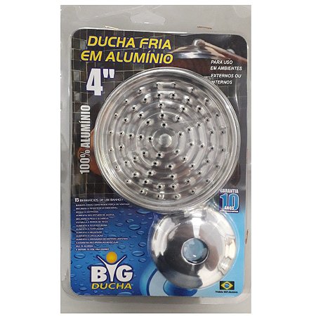 Ducha de Alumínio Big Ducha Blister 4 x 1/2