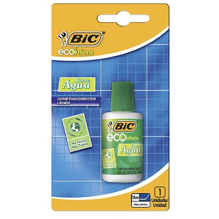 Corretivo Líquido Escolar BIC Ecolutions a Base de Água 18ml