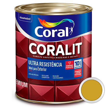 Coralit Ultra Resistência Alto Brilho Ouro 900ml