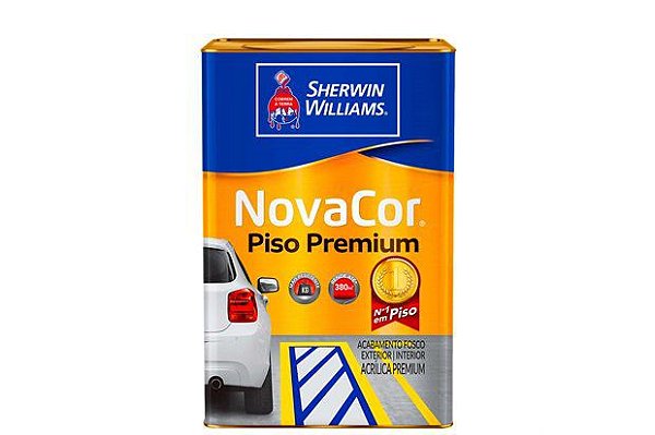 Tinta Sherwin Williams Novacor Pinta Piso Cinza Lata 18 Litros