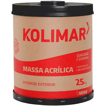 Massa Acrílica Kolimar Barrica 25kg
