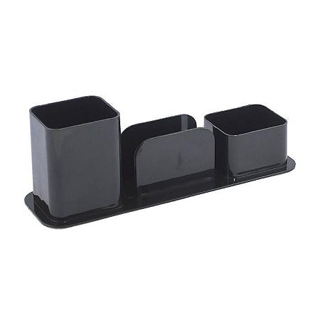 Porta Canetas,Clips e Lembrete Dellocolor - 3031Preto