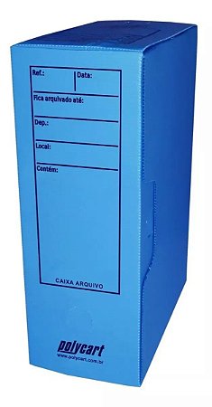 Arquivo Morto Polionda Polycart Azul 4006 10 Unidades